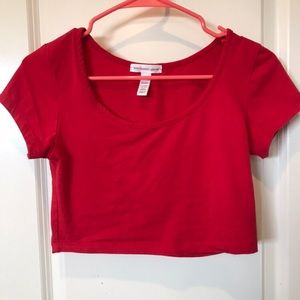 Cherry Red Crop Top 🍒